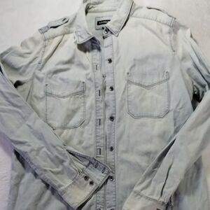 Levi's Pale Gray Button-Up Shirt